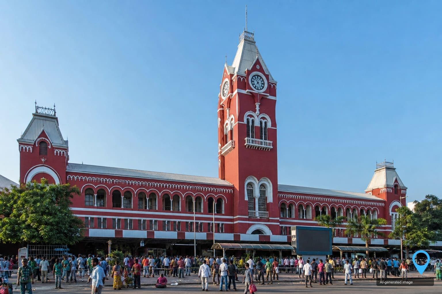 Chennai Central railway station — popular pickup for Drop You Taxi outstation cabs