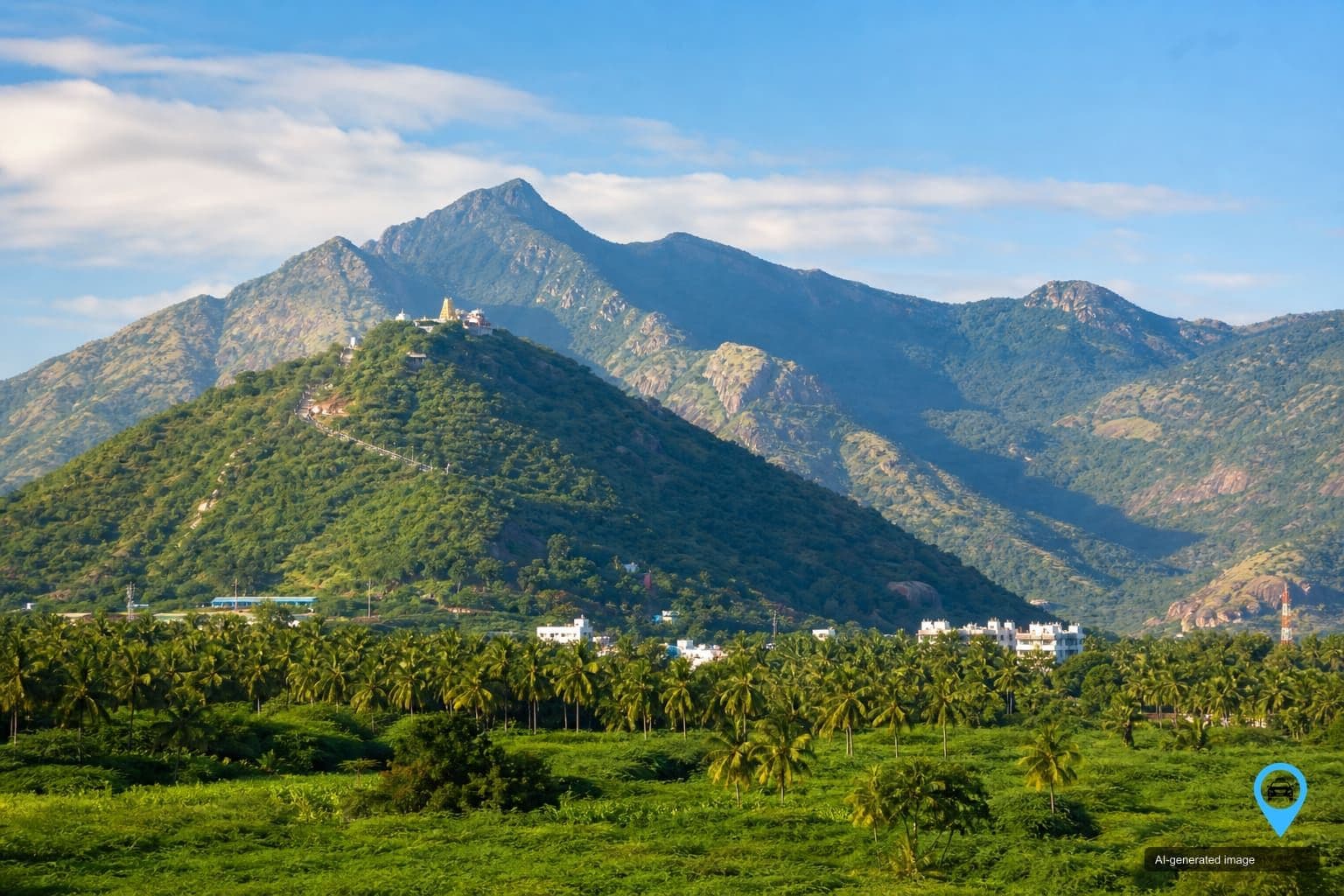 Coimbatore skyline beneath the Western Ghats — Drop You Taxi one way taxi service