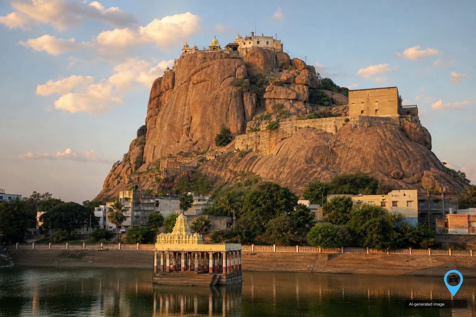 Rockfort above Trichy — Drop You Taxi one way taxi service