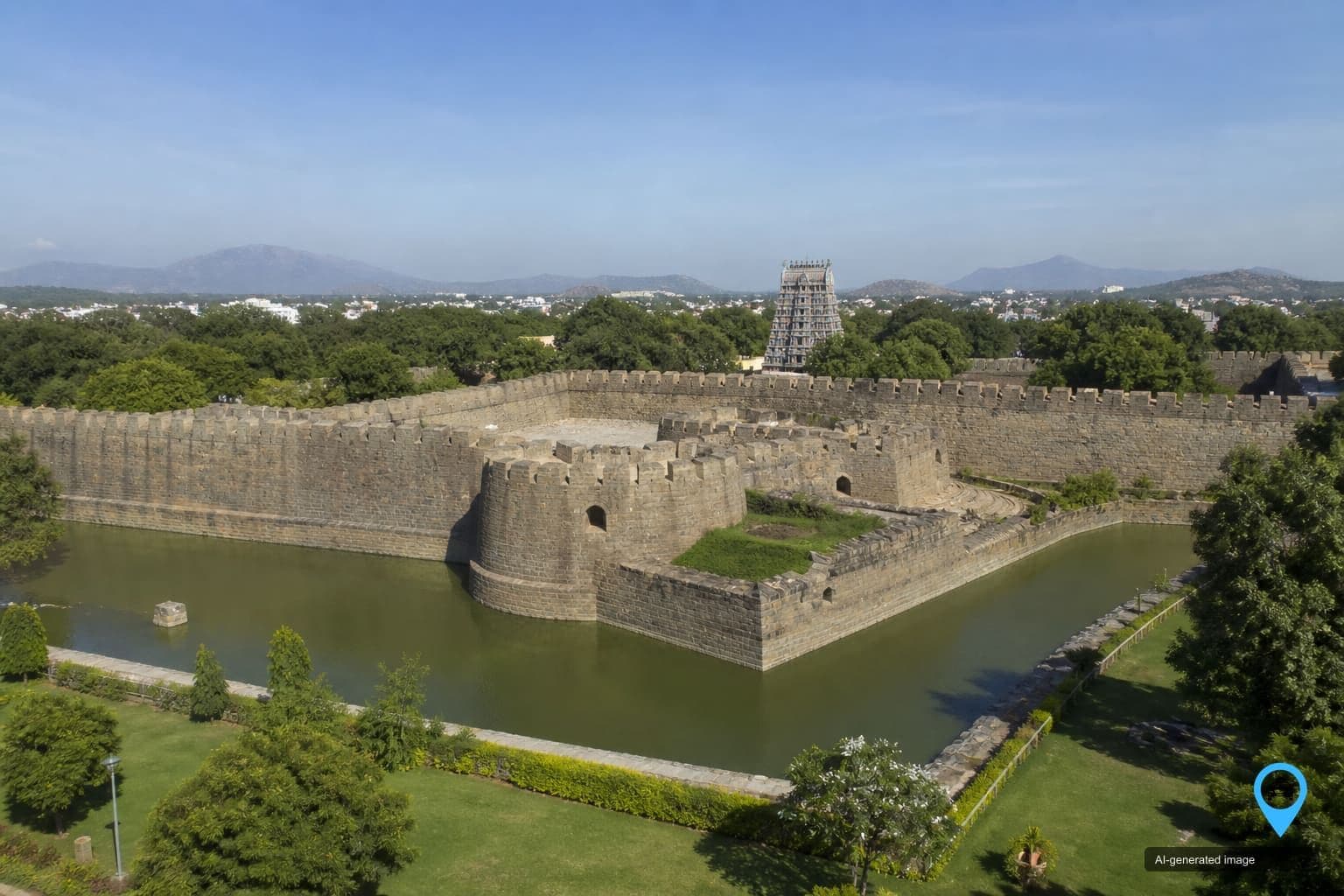 Vellore Fort ramparts and Jalakandeswarar Temple — Drop You Taxi one way drop taxi in Vellore